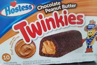 Chocolate cake with peanut butter creamy filling