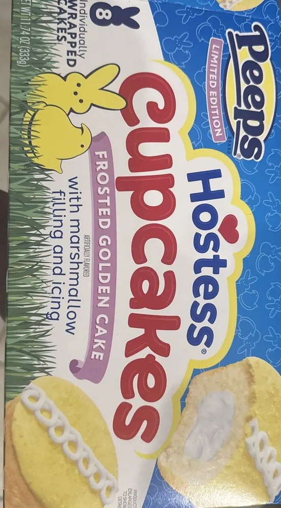 Peeps Frosted Golden Cake