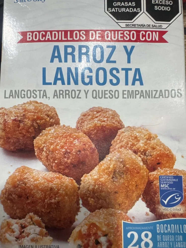 Bocadillos De Queso Con Arroz Langosta
