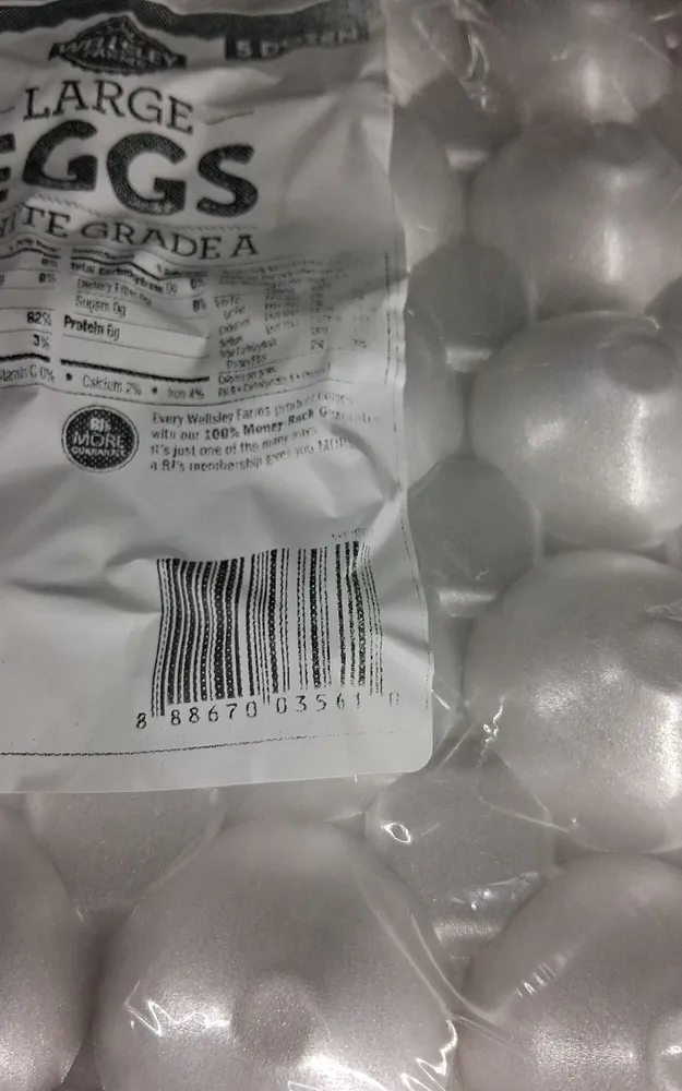 large eggs, white, grade A, 5 dozen