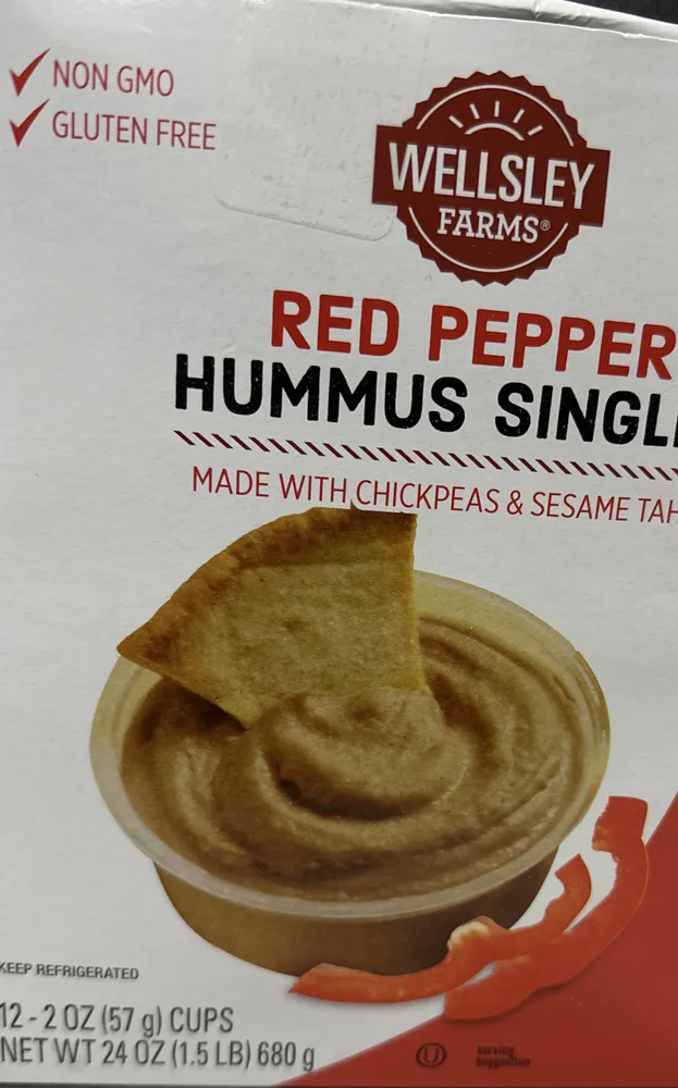 Hummus Red Pepper Single