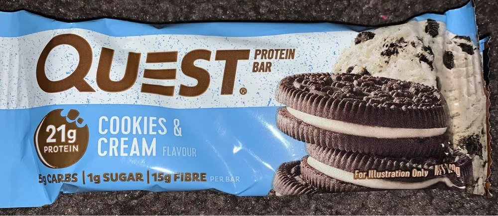 Cookies & Cream Flavor Protein Bar