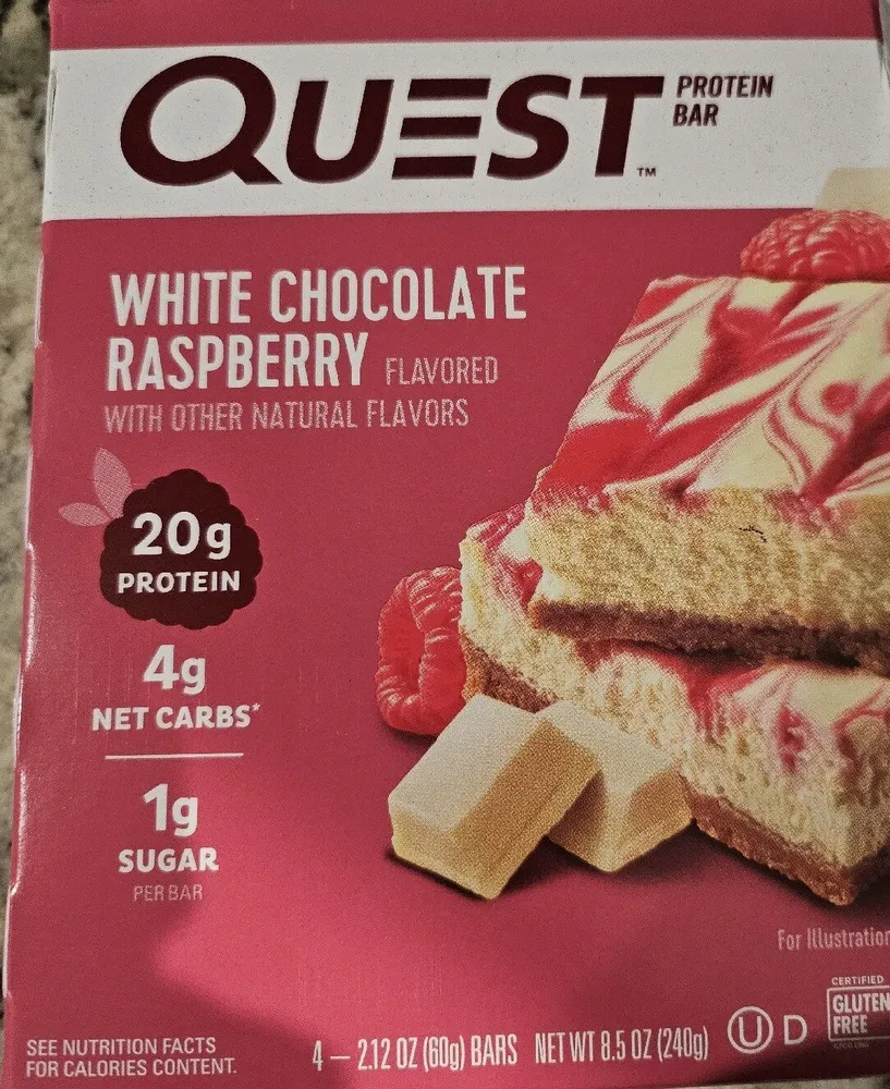 WHITE CHOCOLATE RASPBERRY PROTEIN BAR