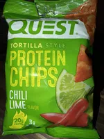 Tortilla Style Protein Chips Chili Lime Flavor