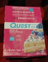 Quest birthday cake protien bar