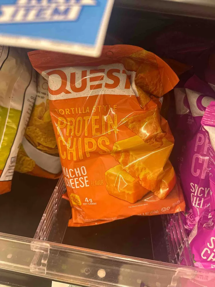 Tortilla Style Protein Chips Nacho Cheese Flavor