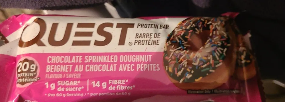 Barre de protéine beignet au chocolat