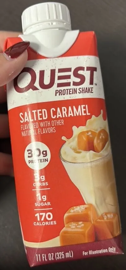 Quest protein shake salted caramel flavor
