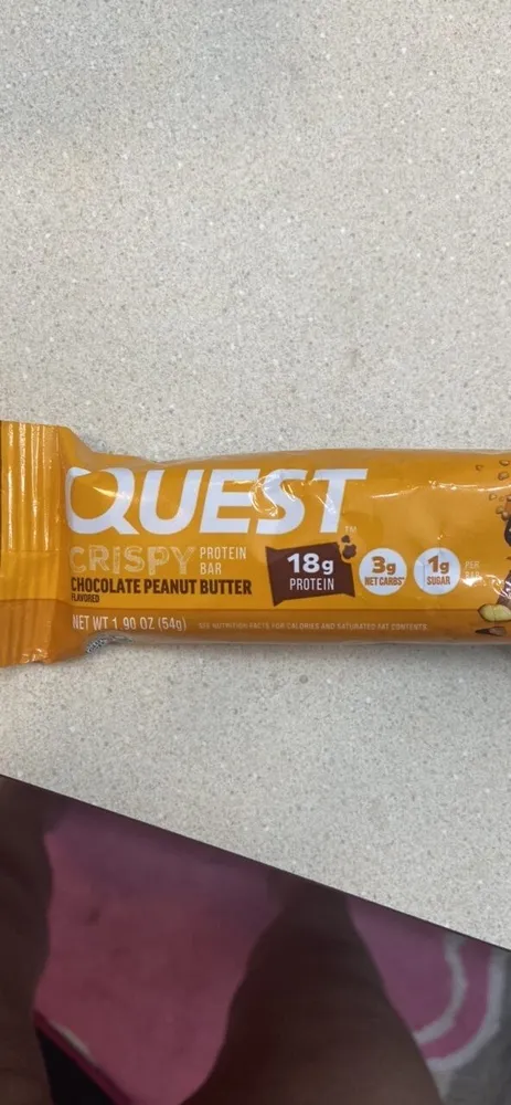 Quest Crispy Protein Bar Chocolate Peanut Butter