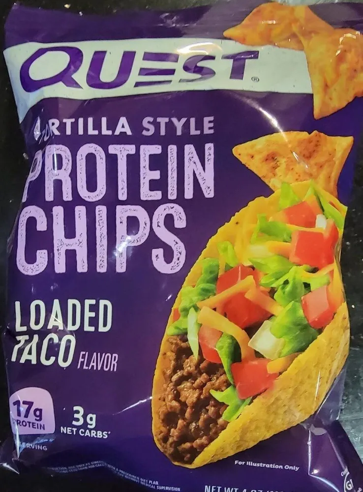 Tortilla Style Protein Chips Loaded Taco Flavor