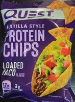 Tortilla Style Protein Chips Loaded Taco Flavor