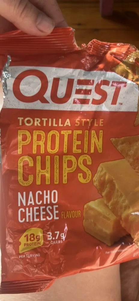 Tortilla Style Protein Chips Nacho Cheese Flavour