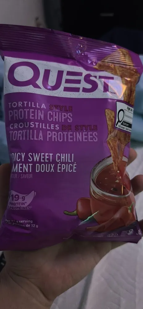 Tortilla Style Protein Chips Spicy Sweet Chili
