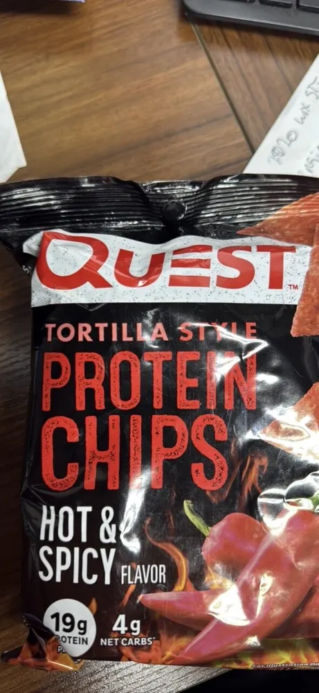 Tortilla Style Protein Chips Hot & Spicy