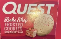 Quest frosted cookies strawberry cake