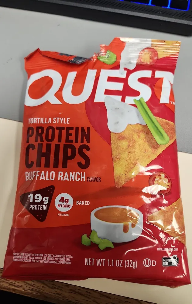 Tortilla Style Protein Chips Buffalo Ranch Flavor