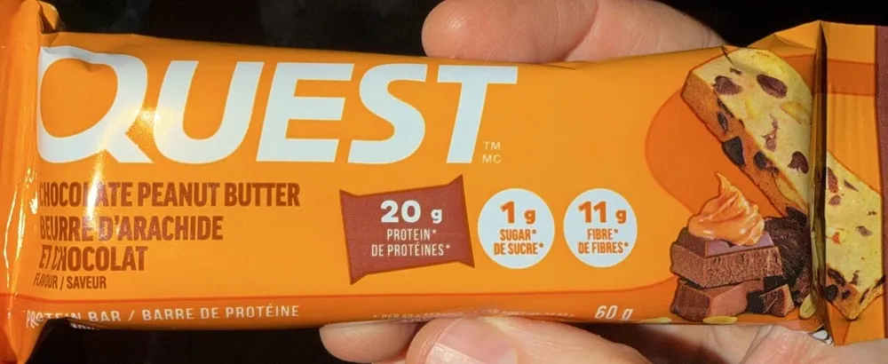 protein bar peanut - chocolate