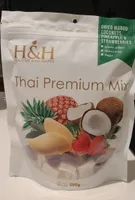 Dried mango coconut pineapple and strawberries