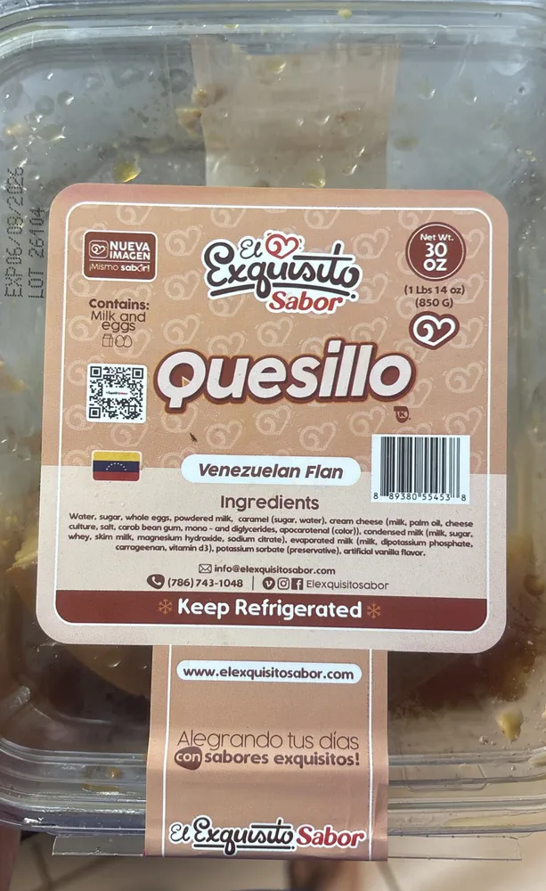 Quesillo Venezuelan flan