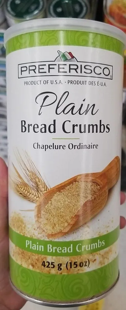 Plain bread crumbs