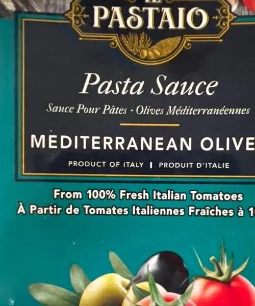 Mediterranean olive tomato sauce