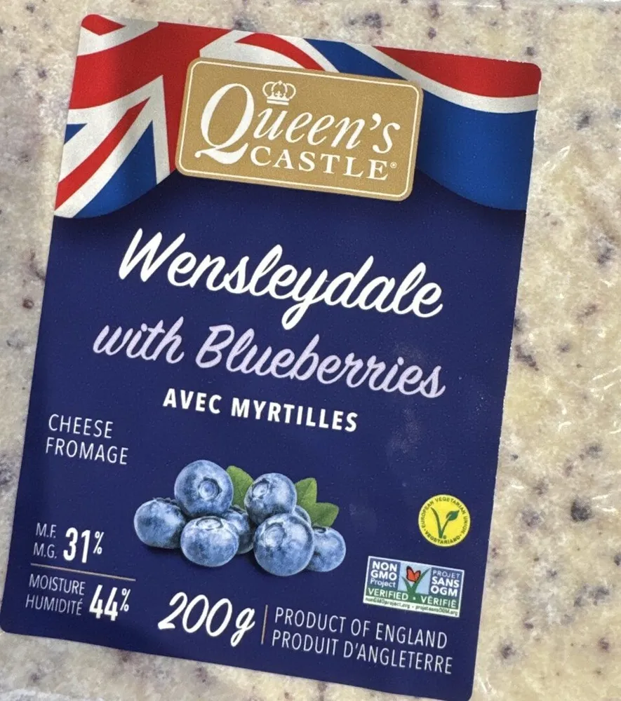 Wensleydale Cheese With Blueberries
