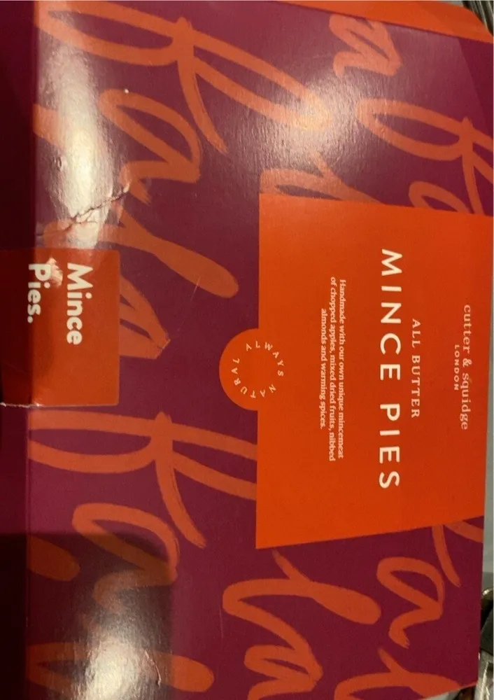 all butter mince pies