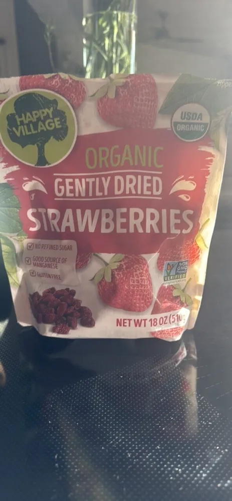 Organic Gently Dried Strawberries