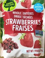 Whole dried strawberries