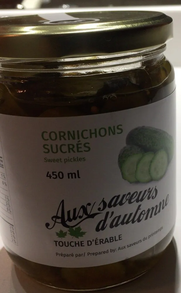 Cornichons sucrés