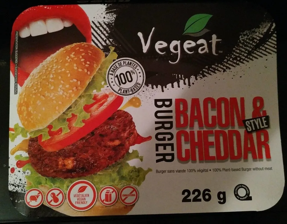 Burger style bacon et cheddar