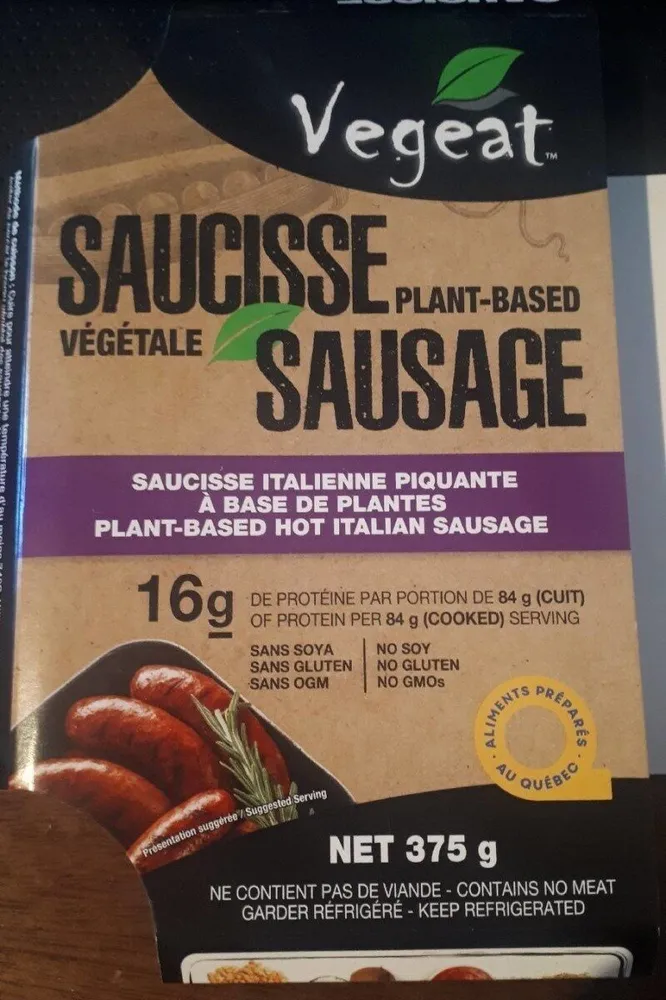 Plant based sausage