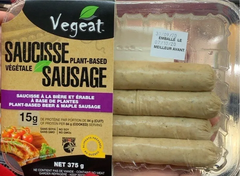 Saucisse vegetale