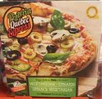 Pizza végétarienne aux épinards