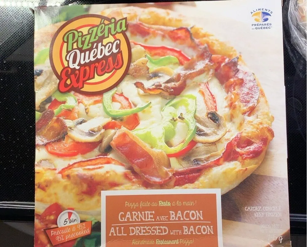 All dressed with bacon Pizza