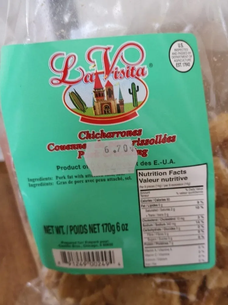 Couenne de porc rissolées