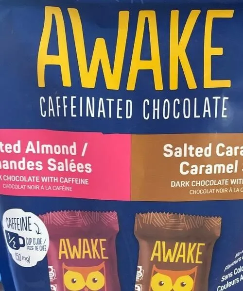 Awake caffeinated chocolate