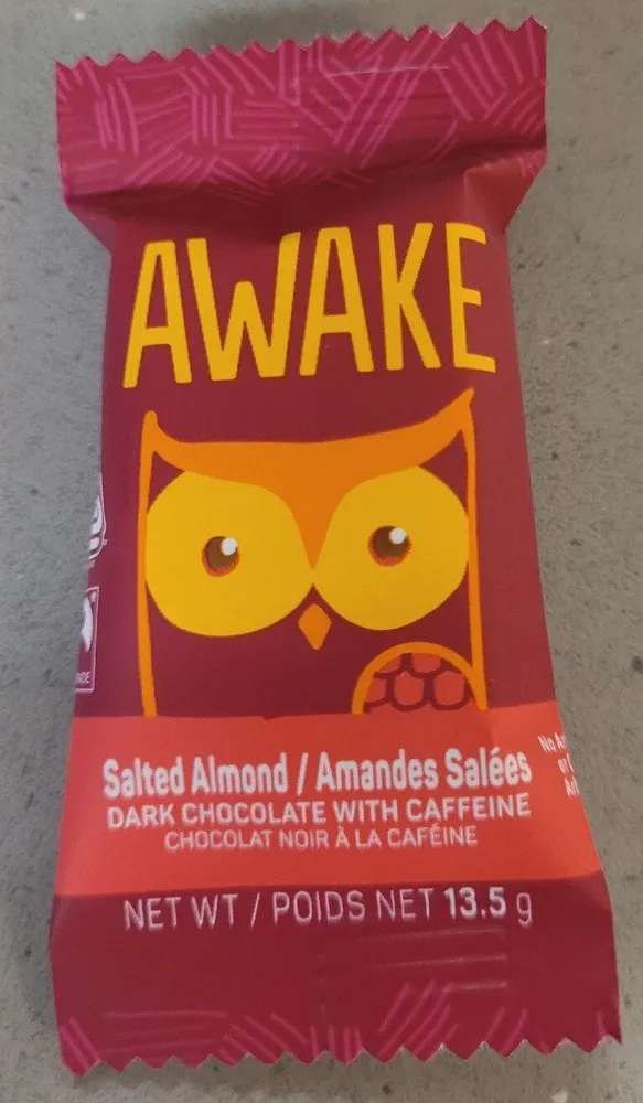 AWAKE Salted Almond Dark Chocolate Bites