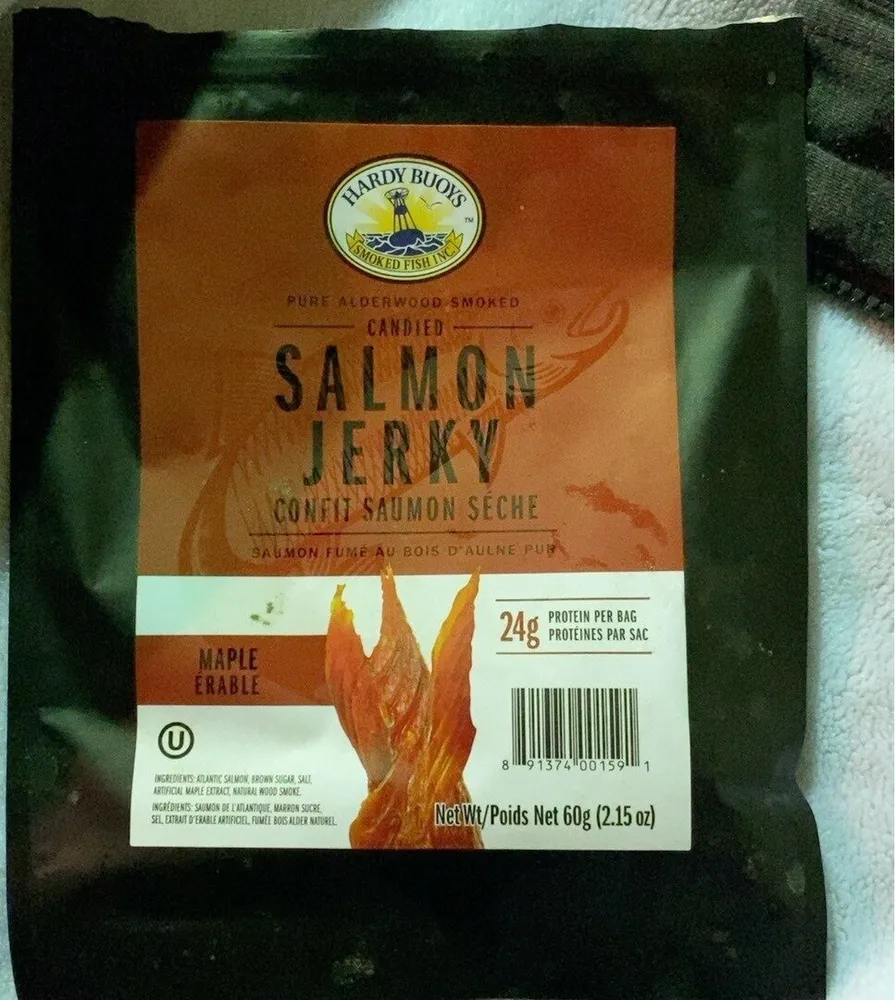 Candied salmon jerky