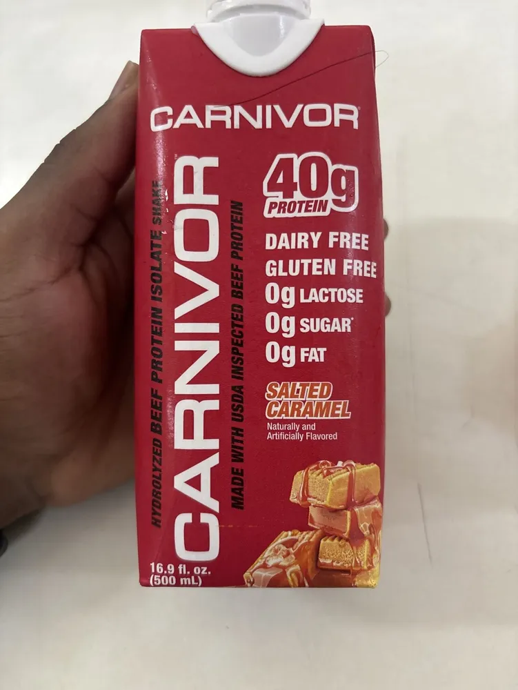 Salted Caramel, Hydrolyzed, Beef Protein, Isolate Shake