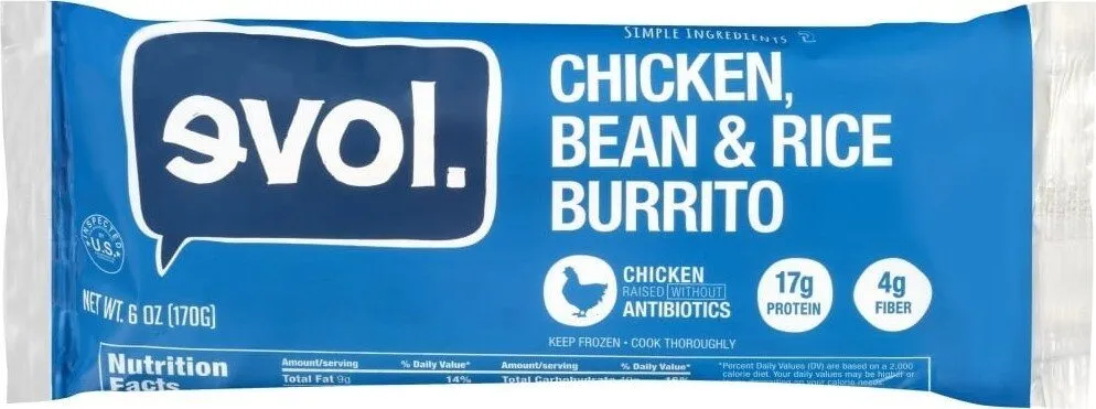 Chicken, Bean & Rice Burrito