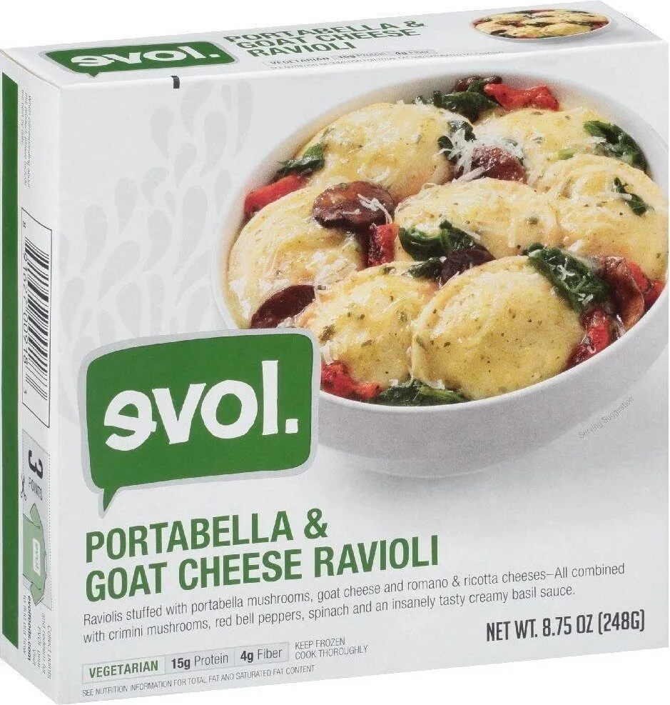 PORTABELLA & GOAT CHEESE RAVIOLI