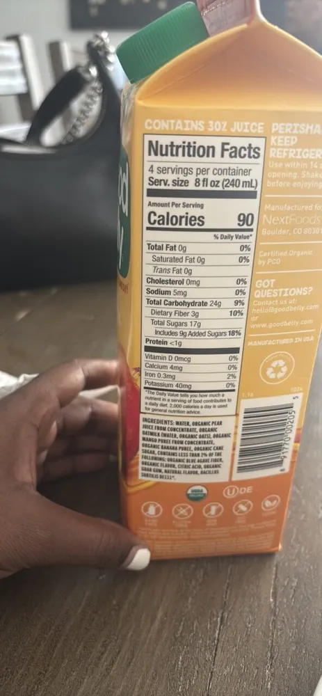 mango prebiotic juice