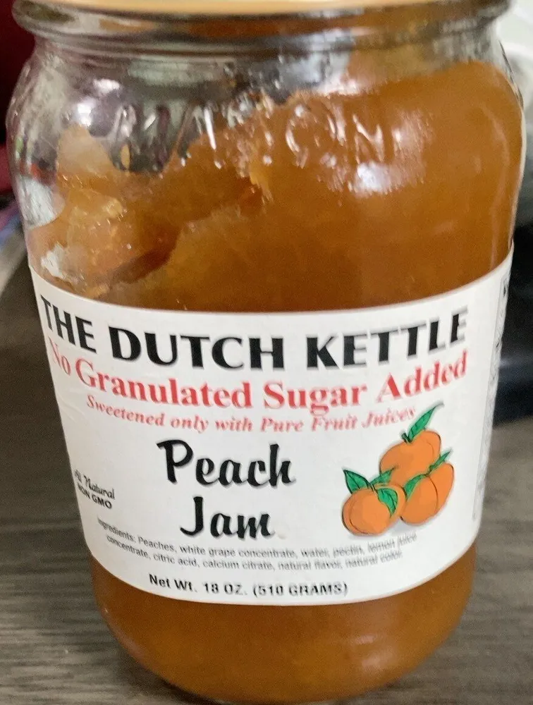 No Granulated Sugar Added Peach Jam