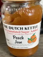 No Granulated Sugar Added Peach Jam