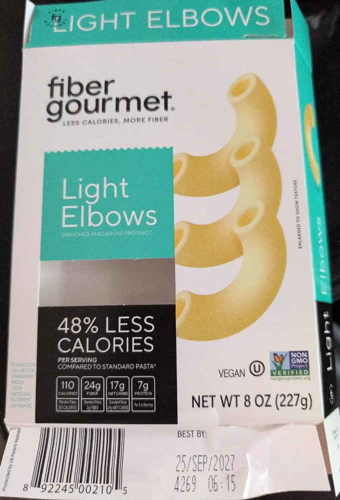 Light Elbows Enriched Macaroni Product