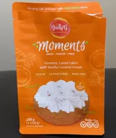 Turmeric Carrot Cakes with Vanilla Coconut Cream