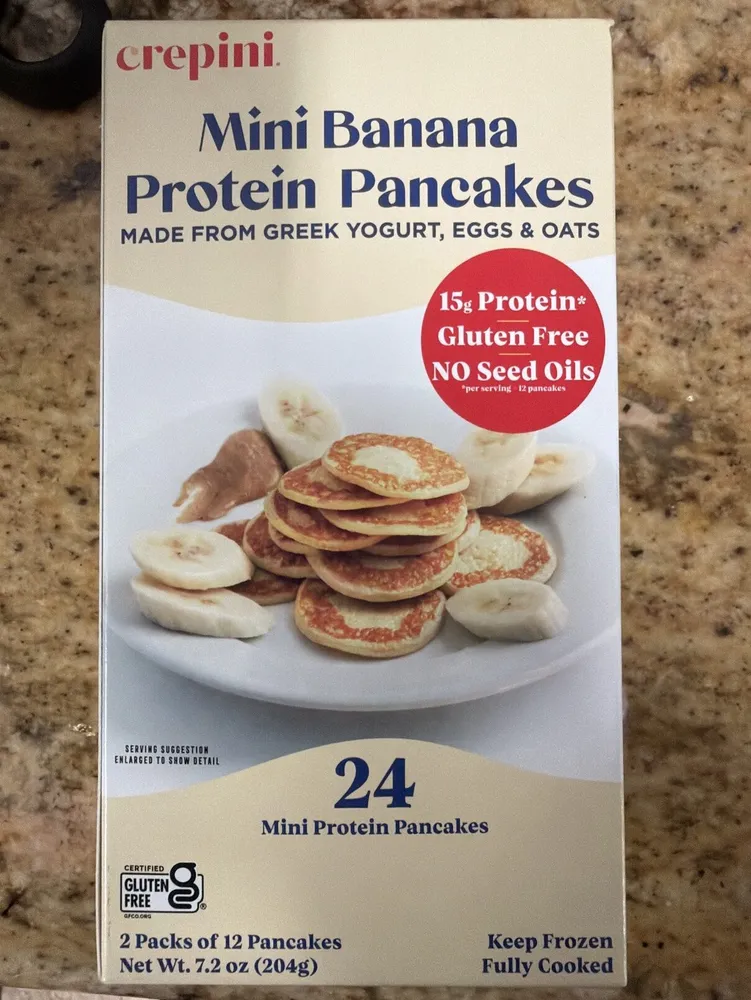 Mini Banana Protein Pancakes