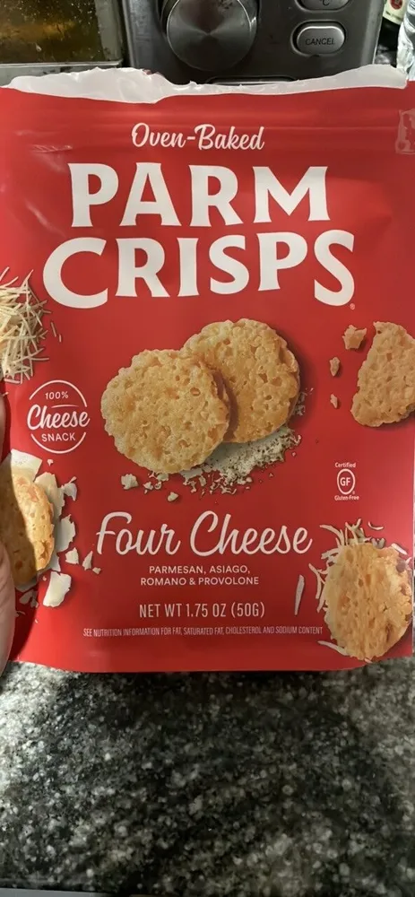 PARM CRISPS FOUR CHEESE BAKED CHEESE SNACK
