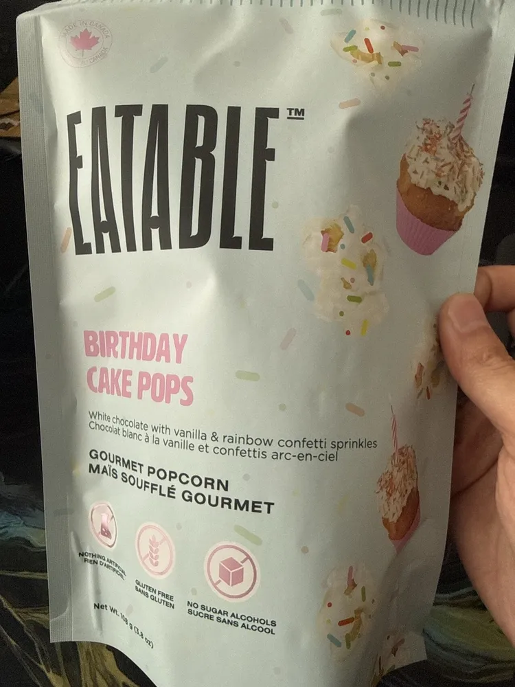 Birthday Cake Pops Popcorn